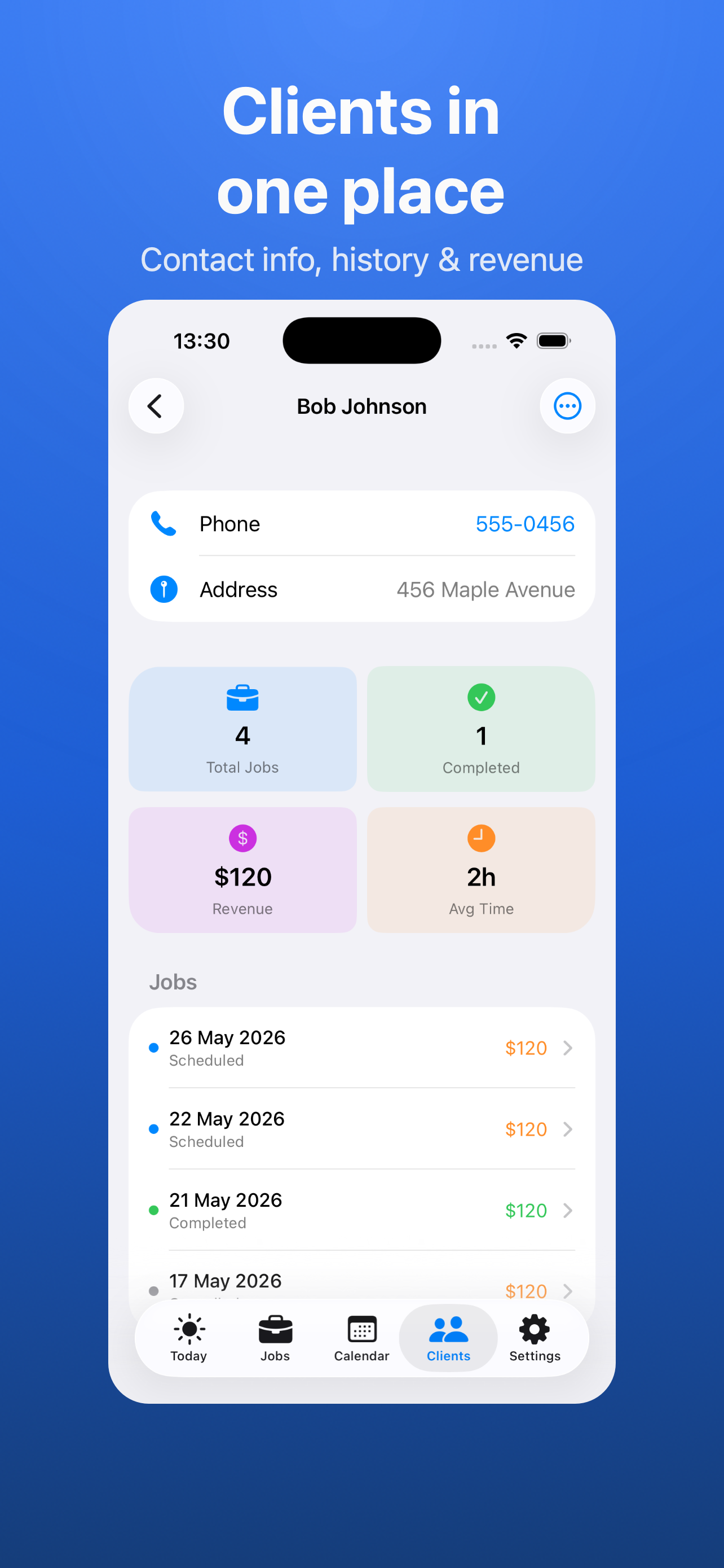 Clean Job Tracker iPhone screenshot 4