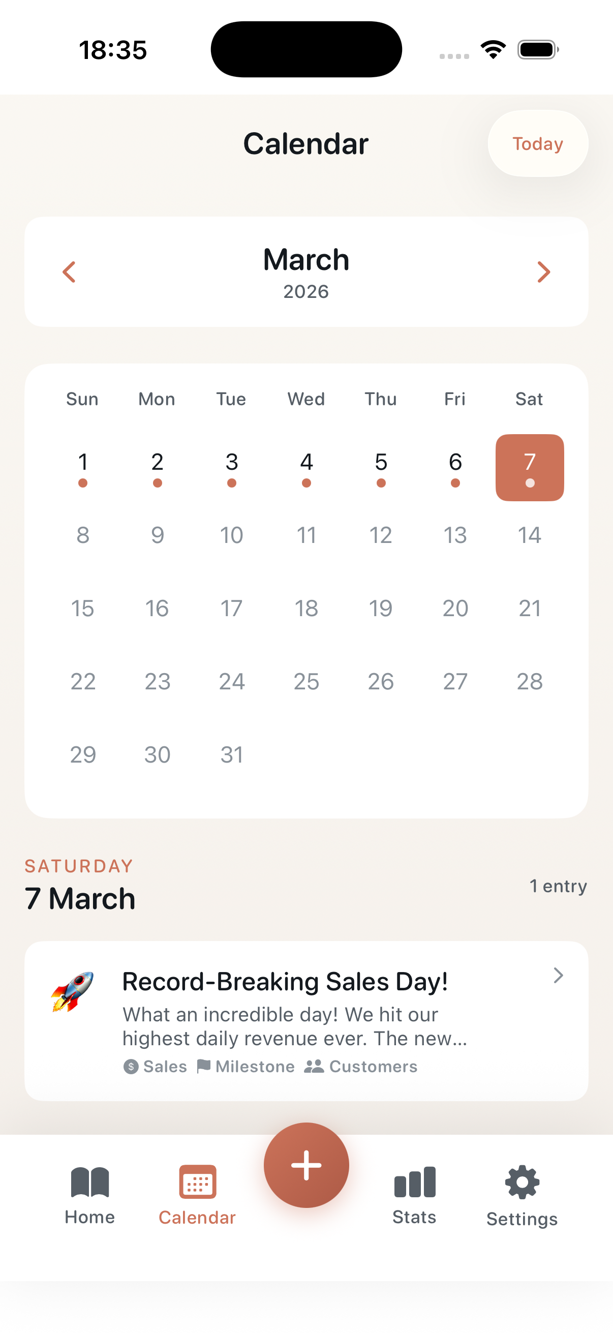 SB Diary iPhone screenshot 2