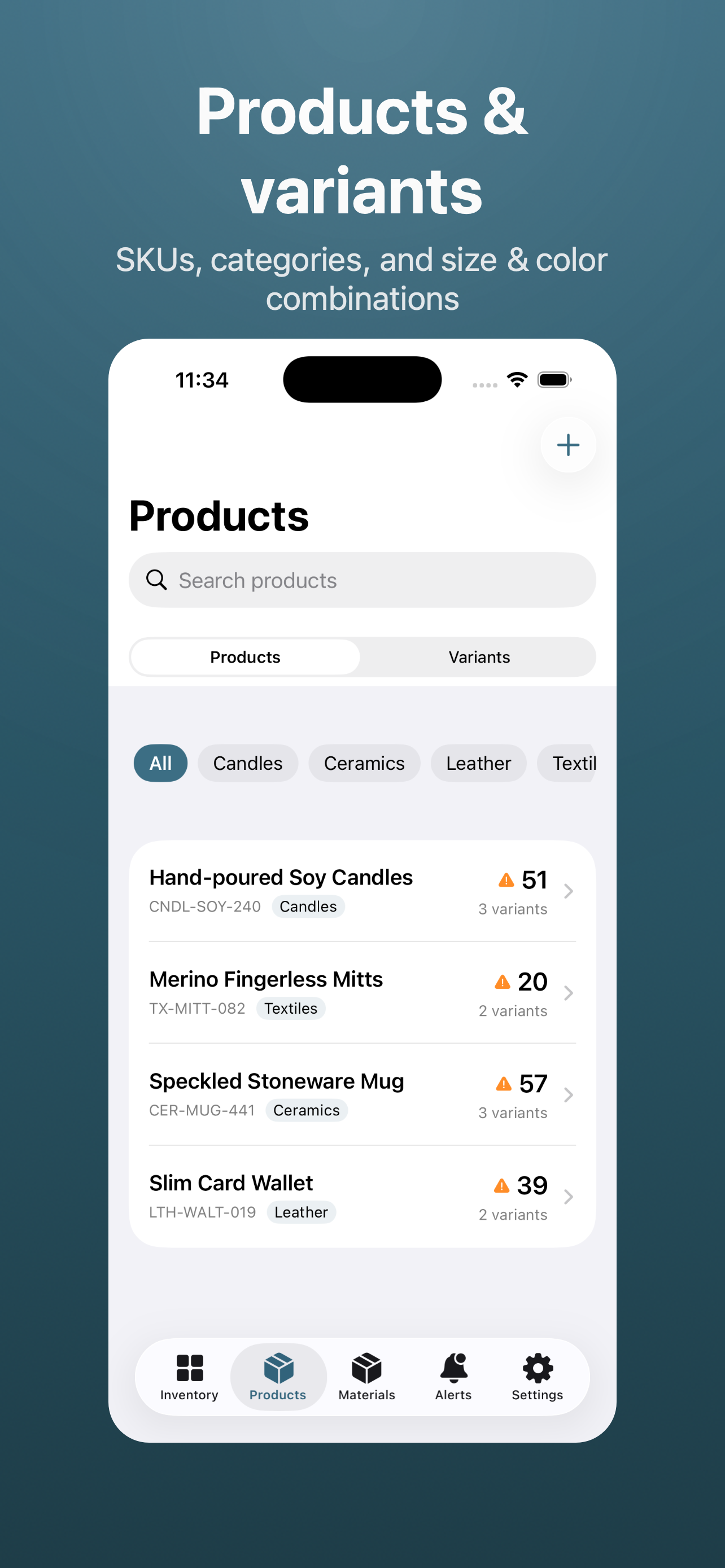 Inventory For Makers iPhone screenshot 2