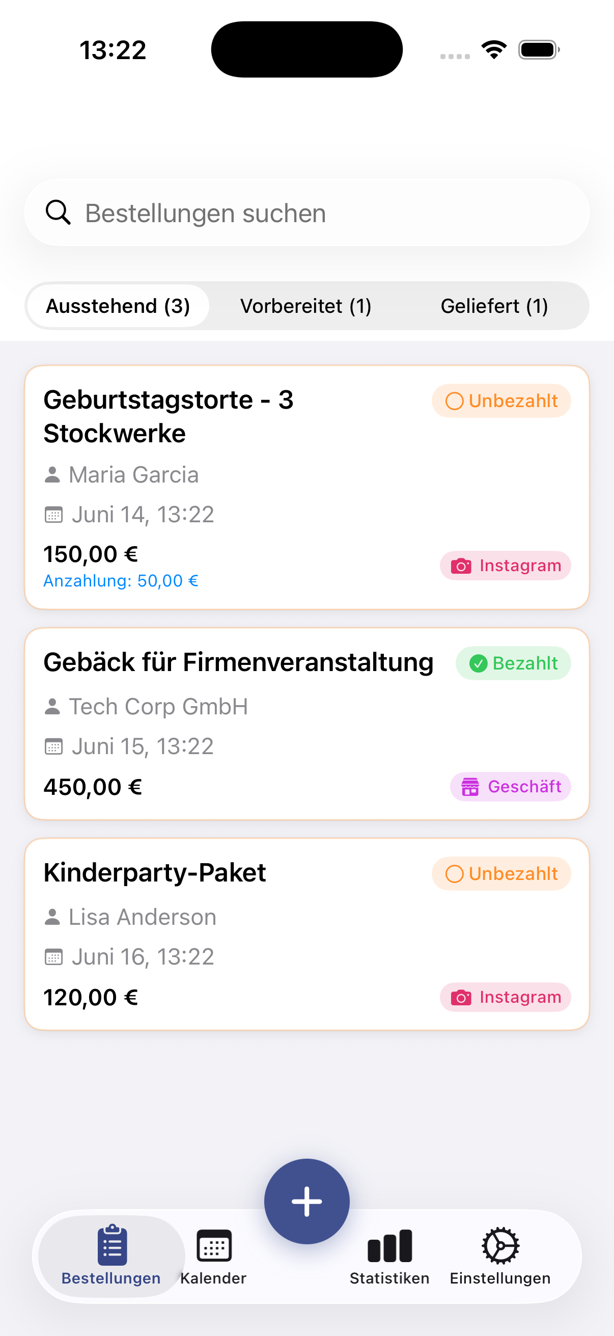Custom Order Tracker · iPhone-Bildschirmfoto 1