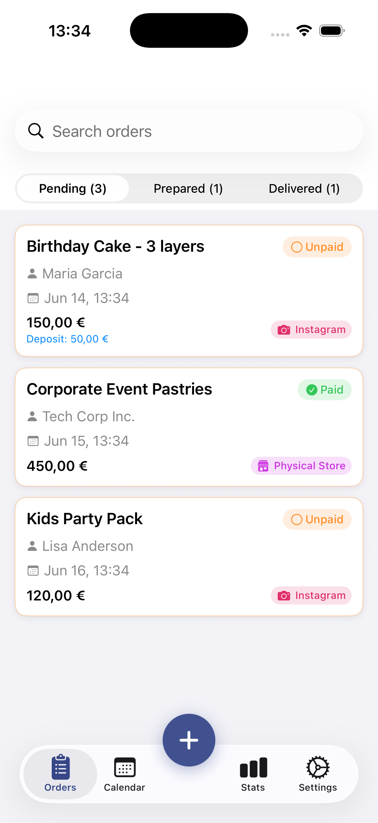 Custom Order Tracker iPhone screenshot 1