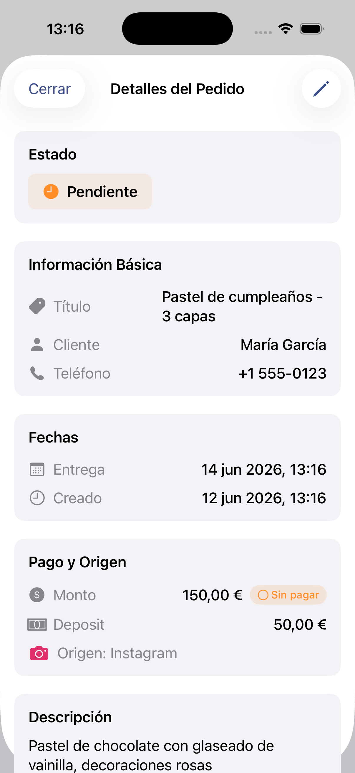 Custom Order Tracker · Captura de pantalla 2 en iPhone