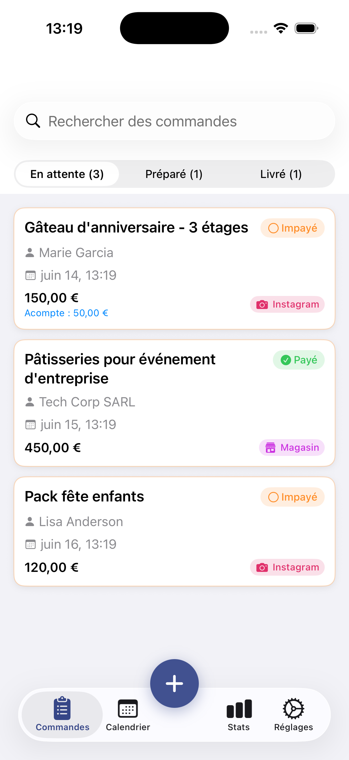 Custom Order Tracker · Capture d’écran iPhone 1