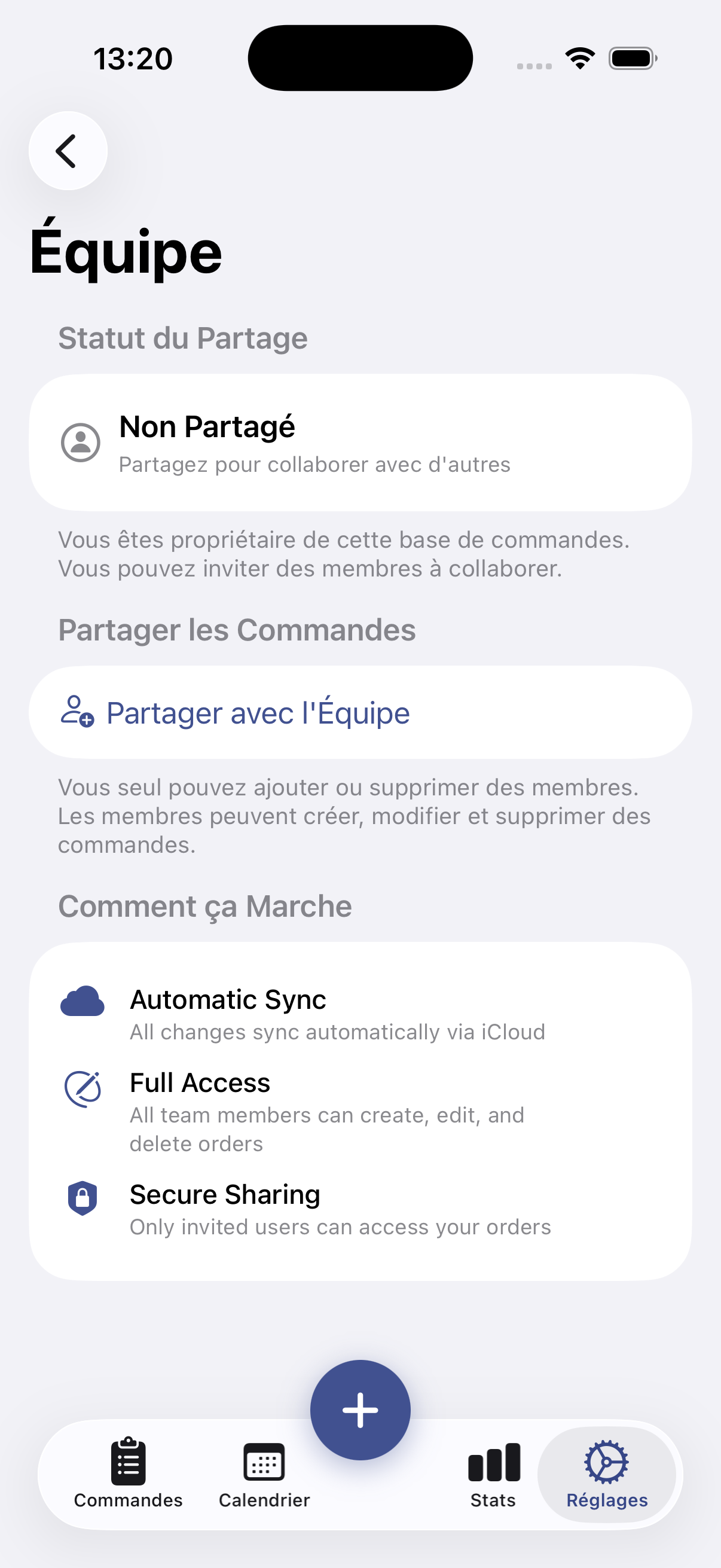 Custom Order Tracker · Capture d’écran iPhone 5