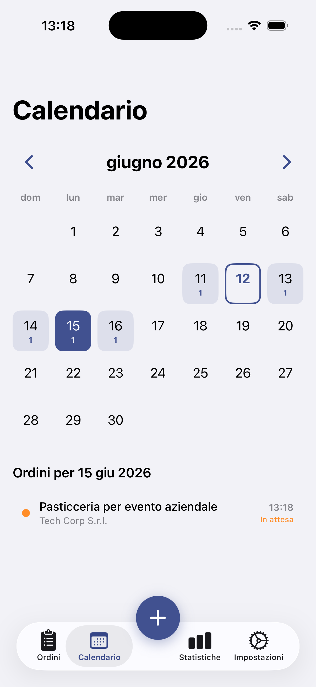 Custom Order Tracker · Schermata iPhone 3