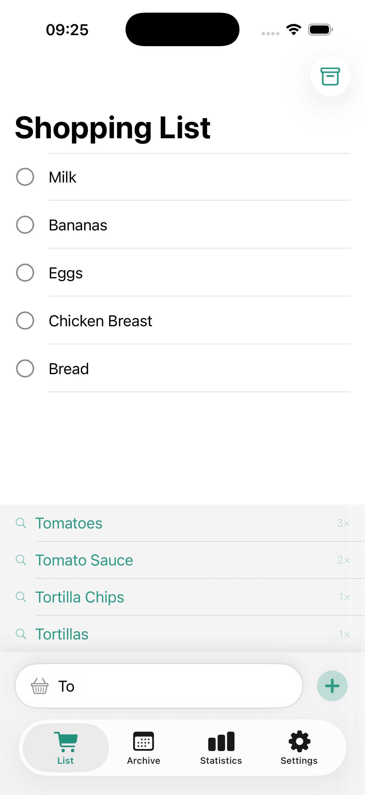 Smart & Simple Shopping List iPhone screenshot 4